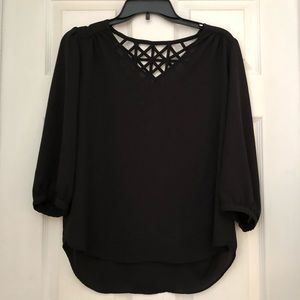 IZ Byer Black Blouse